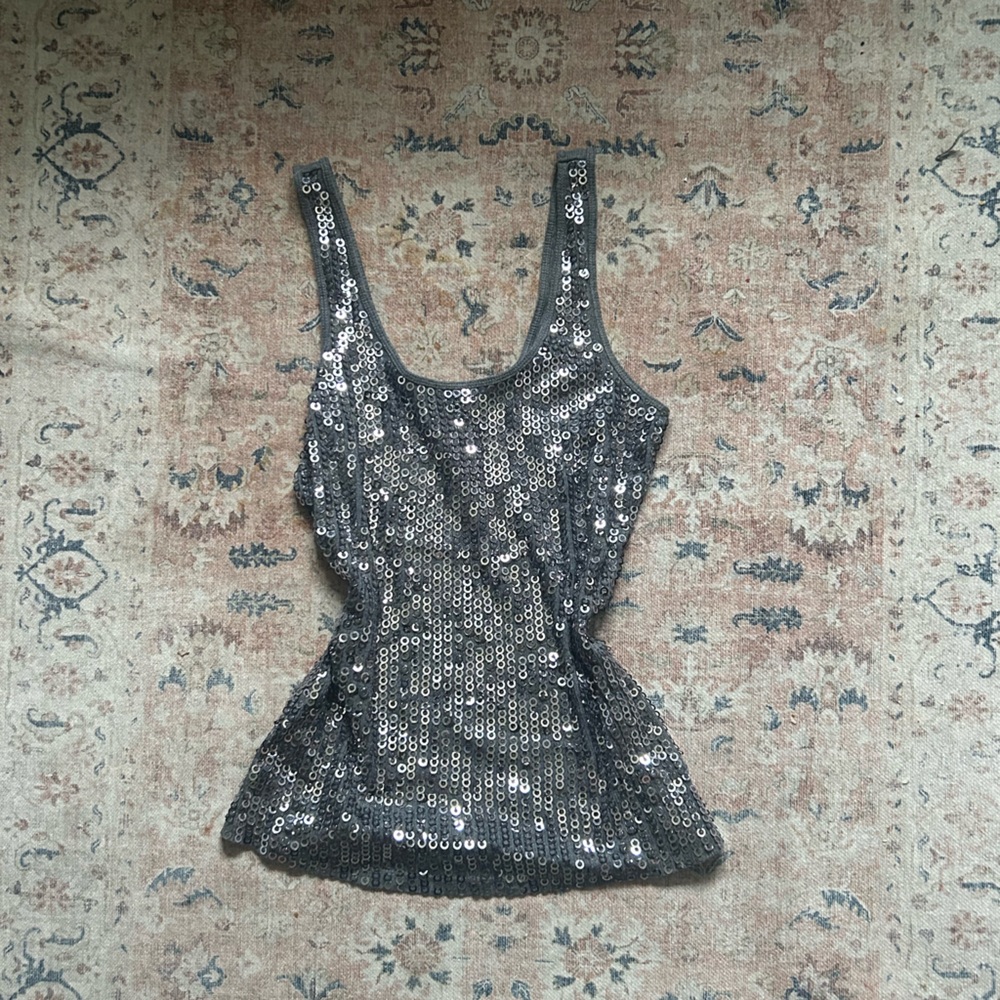 Express Charcoal Sleeveless Top